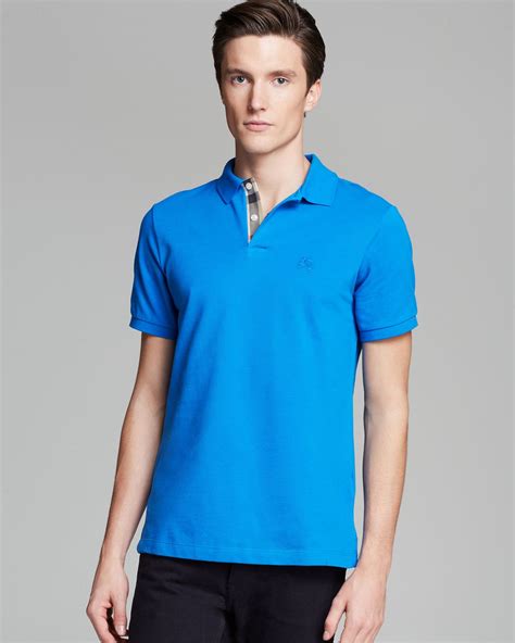 Blue Burberry Polo Shirts for Men 